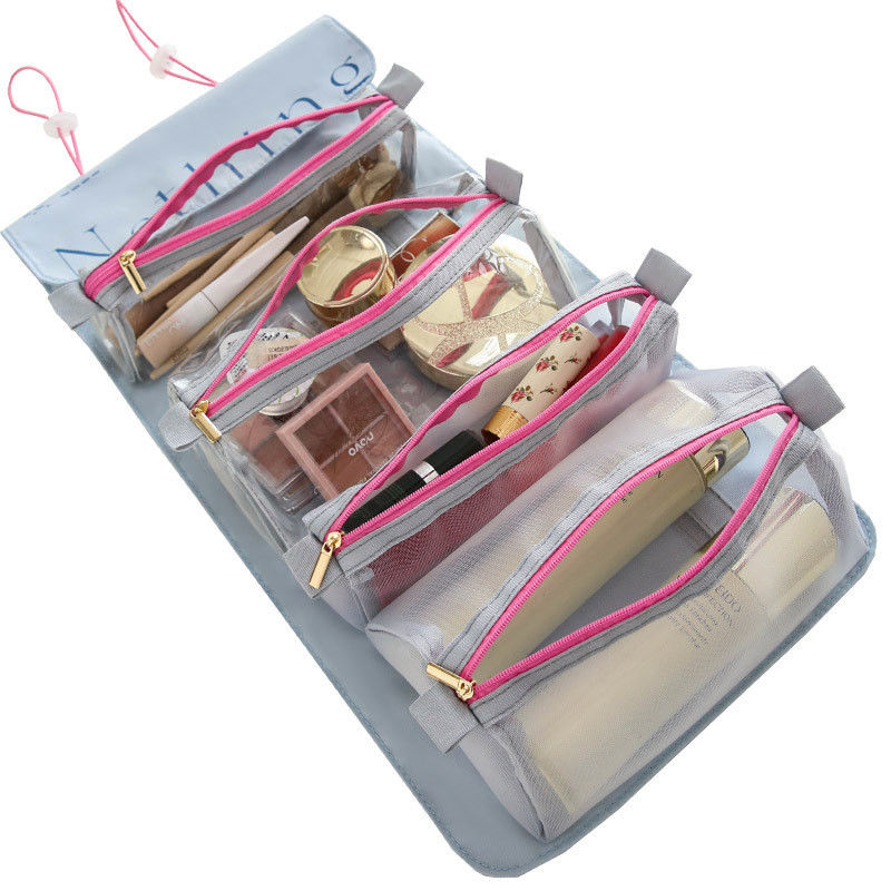 Bolsa de higiene de viaje de gran capacidad impermeable perfecta para almacenar productos para el cuidado de la piel
