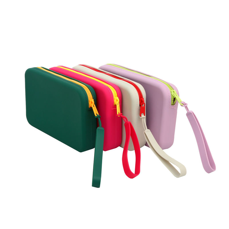 Bolsa de almacenamiento de producción digital con logotipo bolsa cosmética impermeable pincel de maquillaje de silicona
