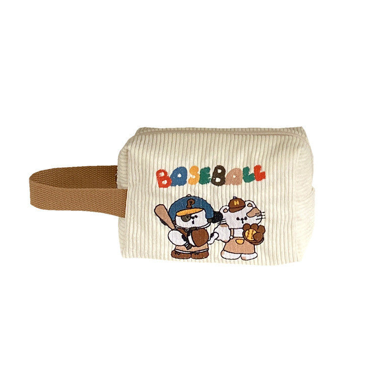 Mini bolso de almacenamiento con logotipo personalizado Bolso de mano de corduroy original