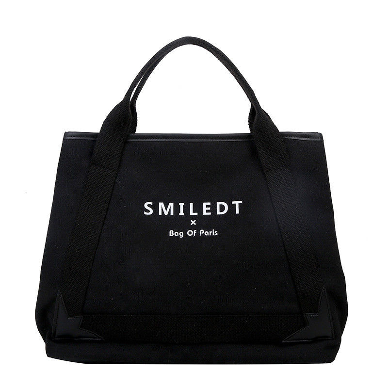 Logotipo personalizado de viaje de poliéster mujer hombro de lienzo bolsa de playa para compras y ocio