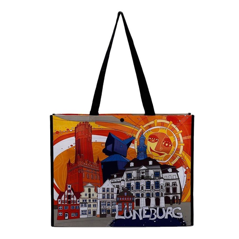 Bolsas de compras personalizadas de tejido no tejido reutilizable para el último estilo de moda