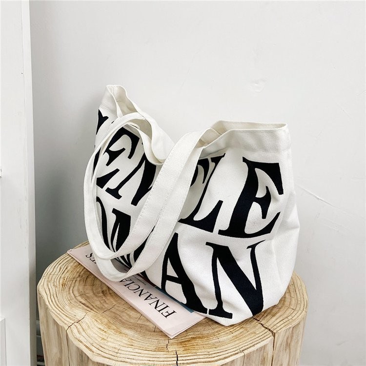 Bolsa de ropa de algodón de canvas de gran capacidad para picnic en la playa Logotipo personalizado