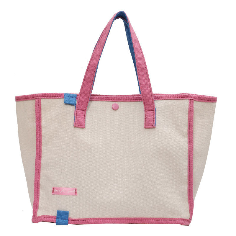 Moda reciclado natural sencillo personalizado Eco amigable impresión lienzo algodón bolsa de compras