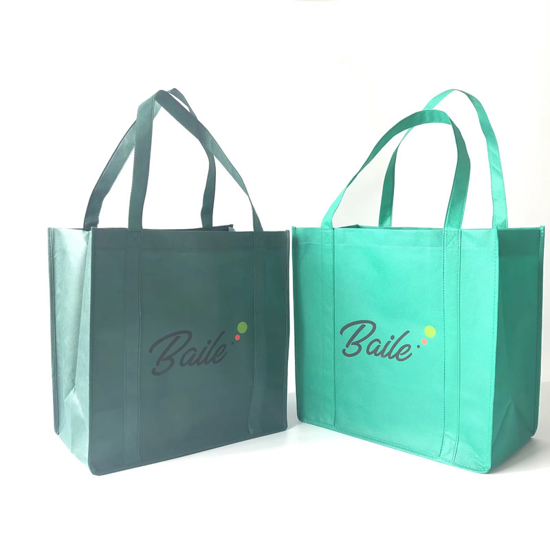 Logotipo Impreso Eco Custom Reutilizable de Tejido No Tejido Carry Tote Bag para Compras de comestibles