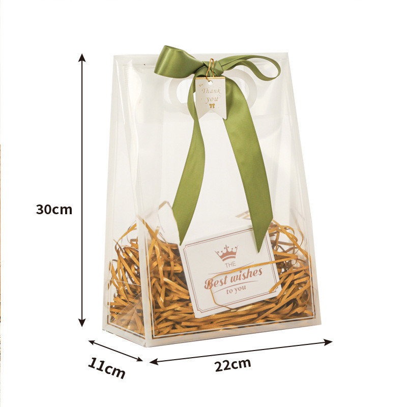 Mediano 30-50cm Color personalizado PVC transparente Bolso de Duffle con logotipo de cierre de llave Bolso de mano de playa PVC