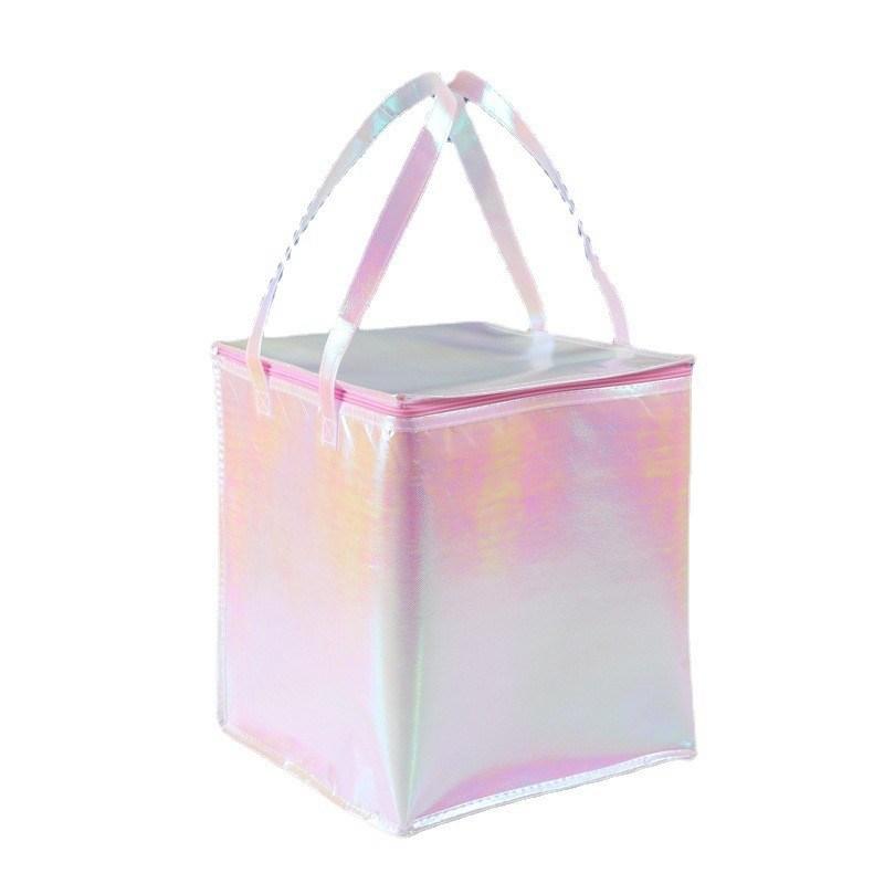 Bolso de hielo de picnic personalizado para bolso de compras de refrigeración de almuerzo aislante no tejido