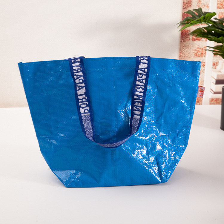 Bolsas de compras tejidas Pp impermeables para promociones de color personalizado y ecológicas