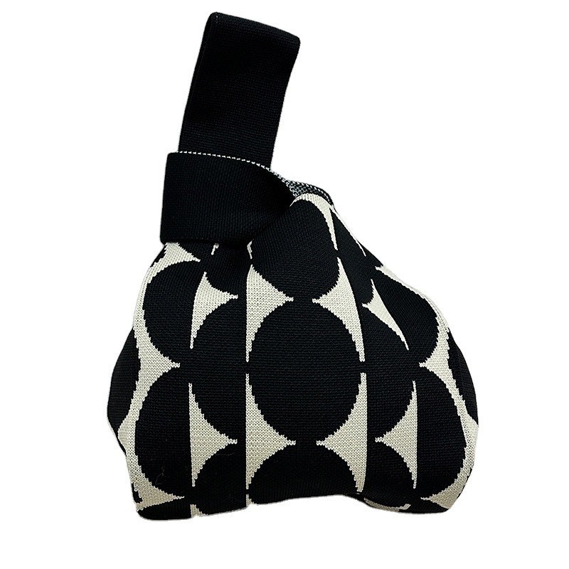 Moda de lujo con patrón de flores mini bolso de mujer bolso de mano de compras lindo bolso de punto