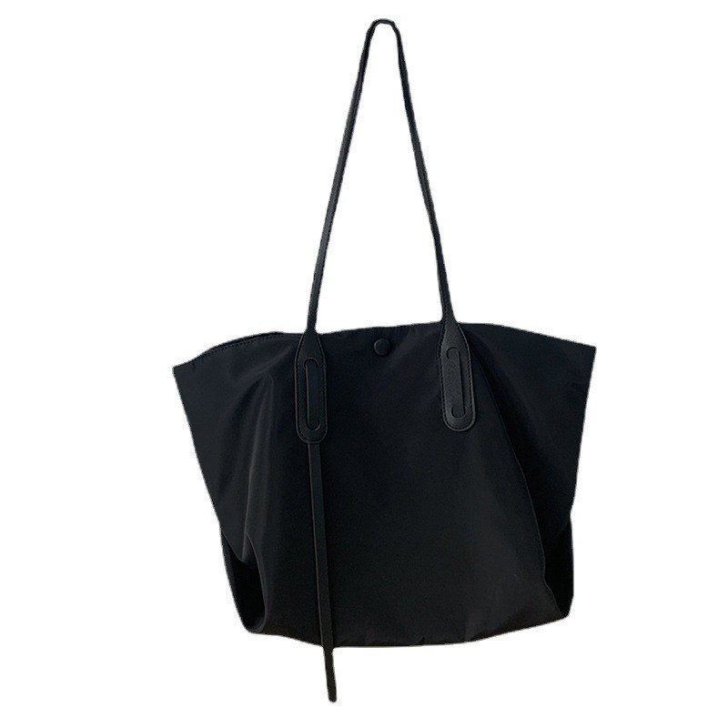 Bolsa de mensajero con cremallera Material de nylon Impresión de logotipo Bolsa de compras para la vida diaria