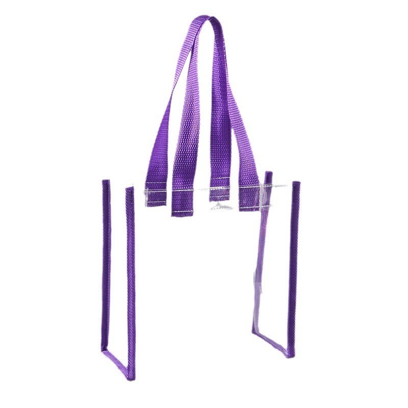 Bolso de plástico de compras de toque hombro bolso de mano de playa de PVC con cremallera de logotipo para mercancía