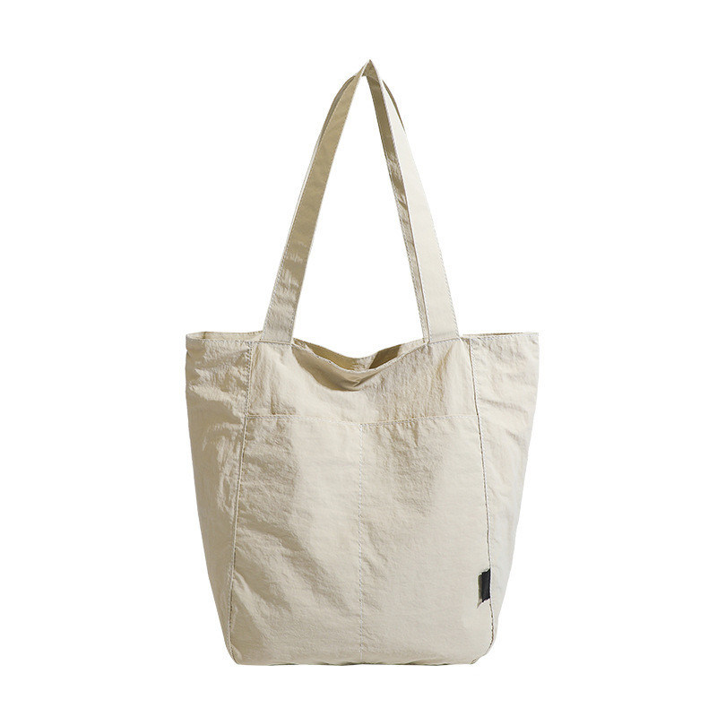 Bolsa de compras de gran capacidad con diseño personalizable y material de nylon impermeable