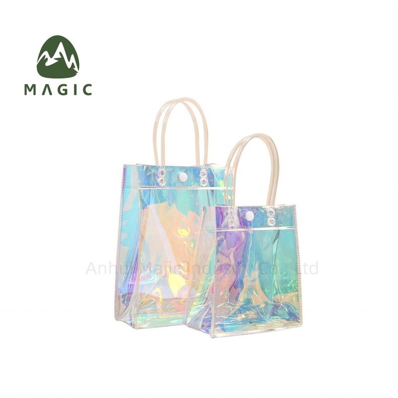 Logotipo personalizado aceptado bolso de ropa de baño impermeable para mujeres bolso de compras TPU reciclado