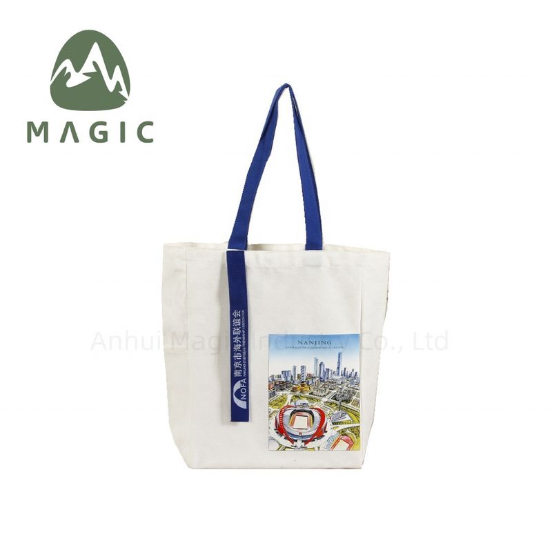 Bolso de algodón de lienzo de impresión personalizada para un regalo de fiesta ecológico