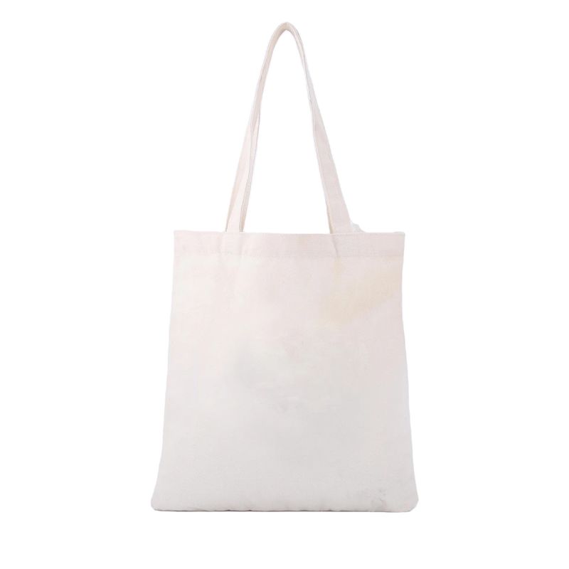 Logotipo personalizado Impreso Bolsa de ropa de lona reutilizable para necesidades diarias de compra de la vida escolar