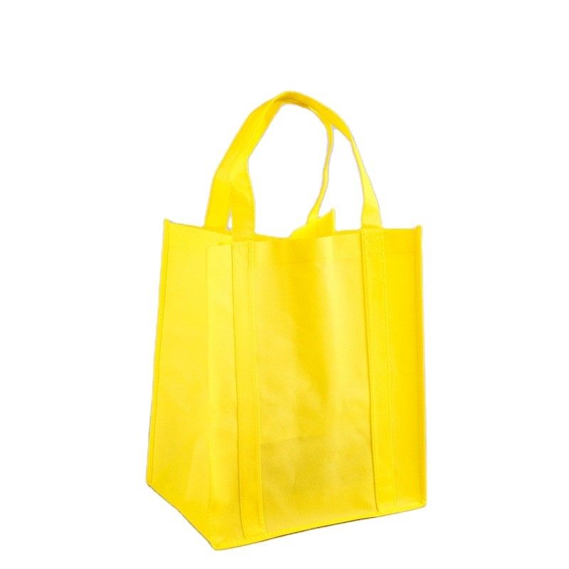 Logotipo personalizado Impreso Bolsa de ropa de tejido no tejido para compras de comestibles y promoción