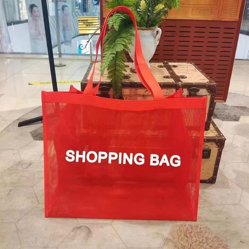 Bolsa de playa de poliéster de nylon reutilizable Bolsa de compras Bolsa de bolsillo con color personalizado