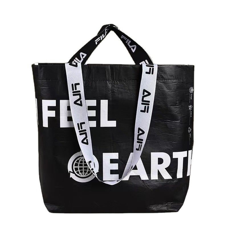 Bolsa de RPET plegable para compradores con conciencia ecológica hecha de nylon de poliéster reciclado