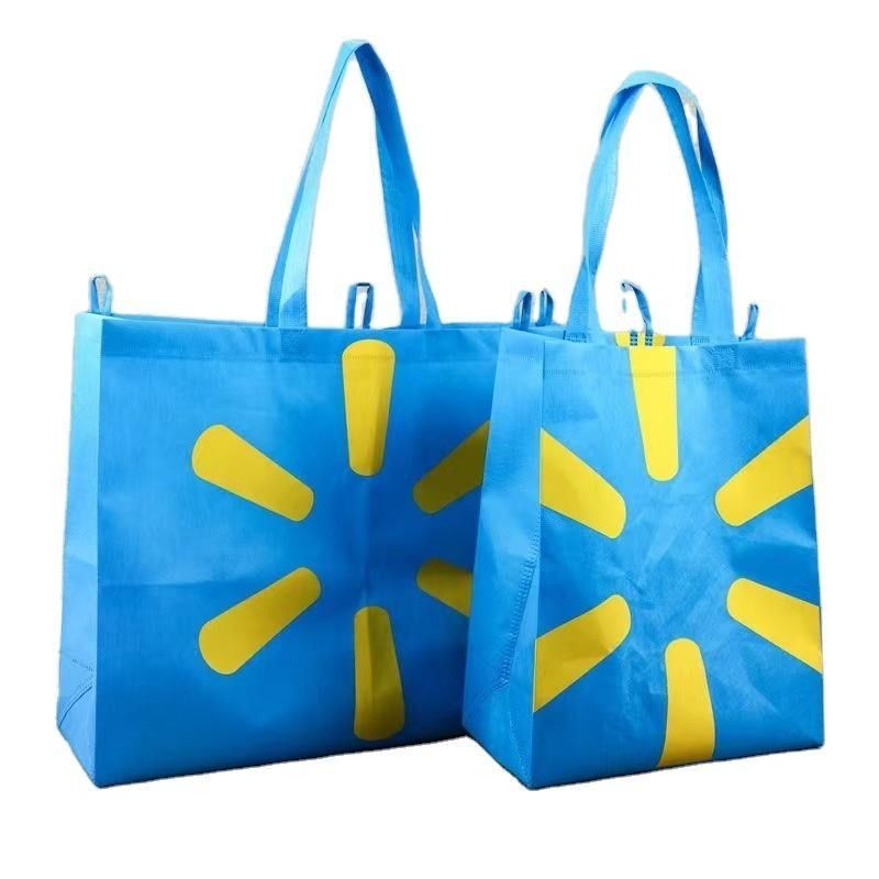 Compras de tejidos RPET Tote Bag con impresión de logotipo personalizado y material ecológico
