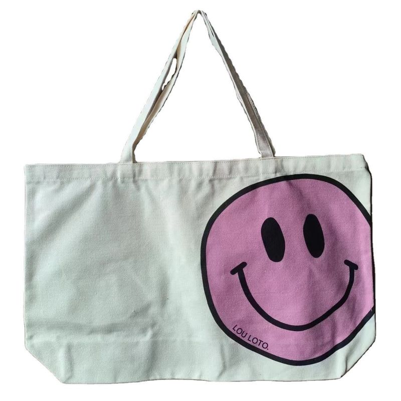 Bolsa de ropa de lienzo con color personalizado y logotipo impreso
