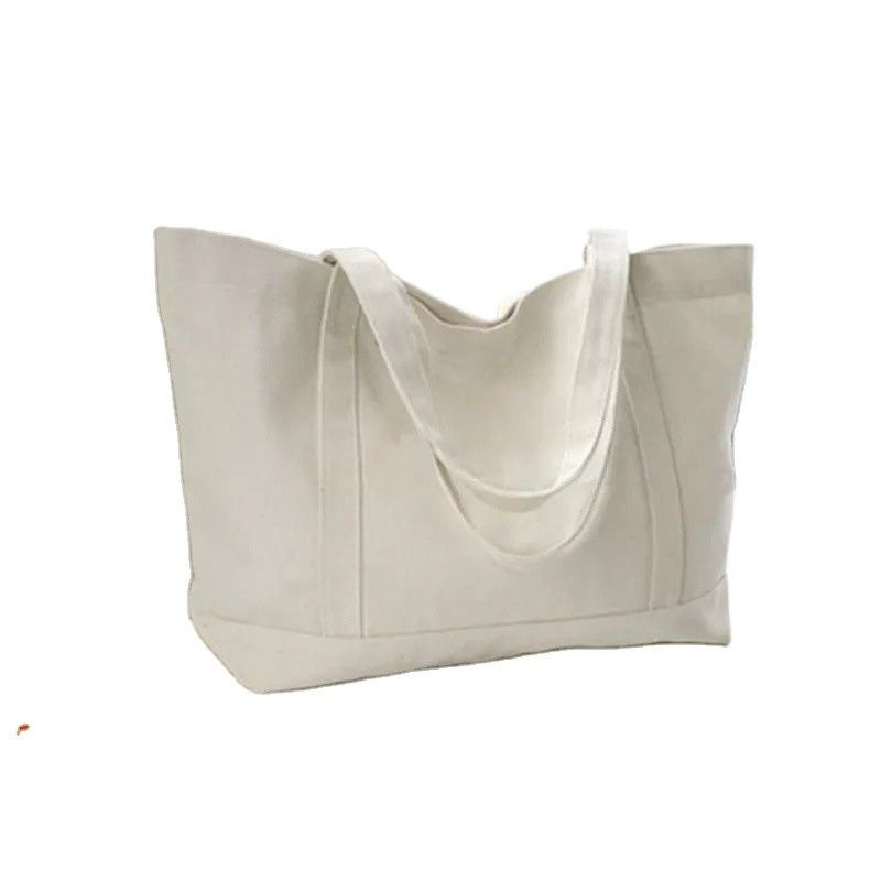 Bolso de escuela de logotipo impreso a medida Bolso de carretillas de algodón de lona Bolso de toque para damas en el mercado
