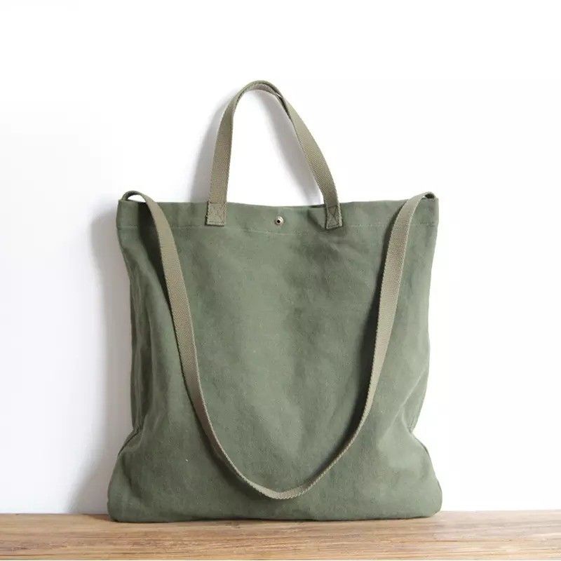 Diseñe sus propias bolsas de canvas reutilizables con color y logotipo personalizados