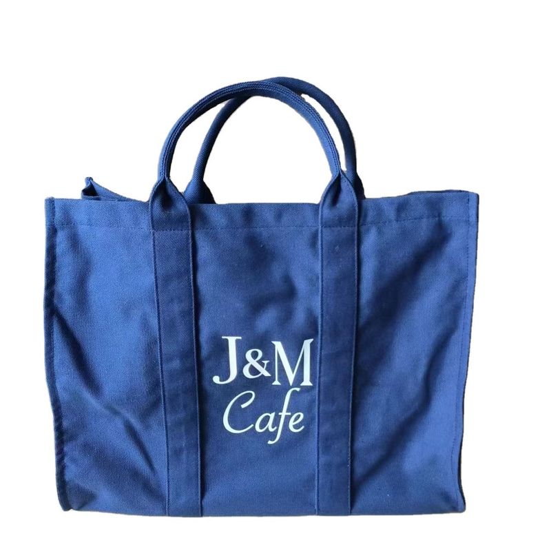 Bolso de lienzo de logotipo personalizado de gran capacidad con hombro único para compras de tamaño mediano