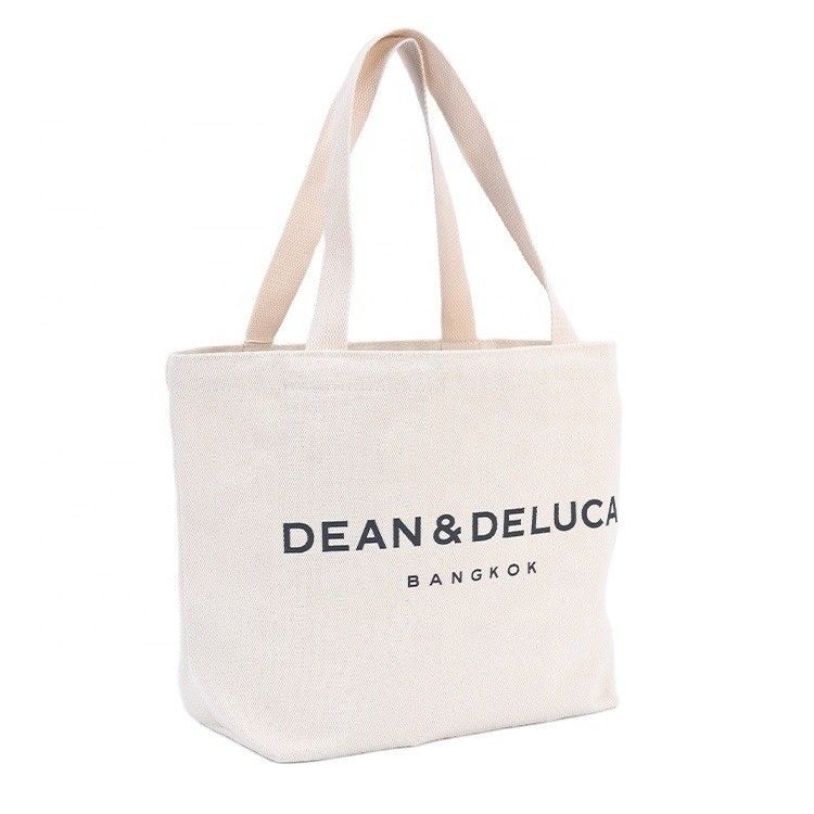 Tejido lienzo ecológico amigable reutilizable de diseño bolsa de compras con logotipo personalizado impreso