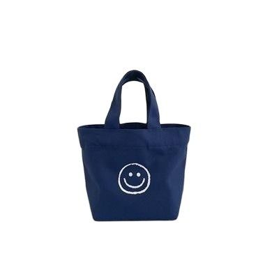 Bolso de compras de lienzo de algodón mini reutilizable y elegante Bolso de mano para la vida escolar diaria