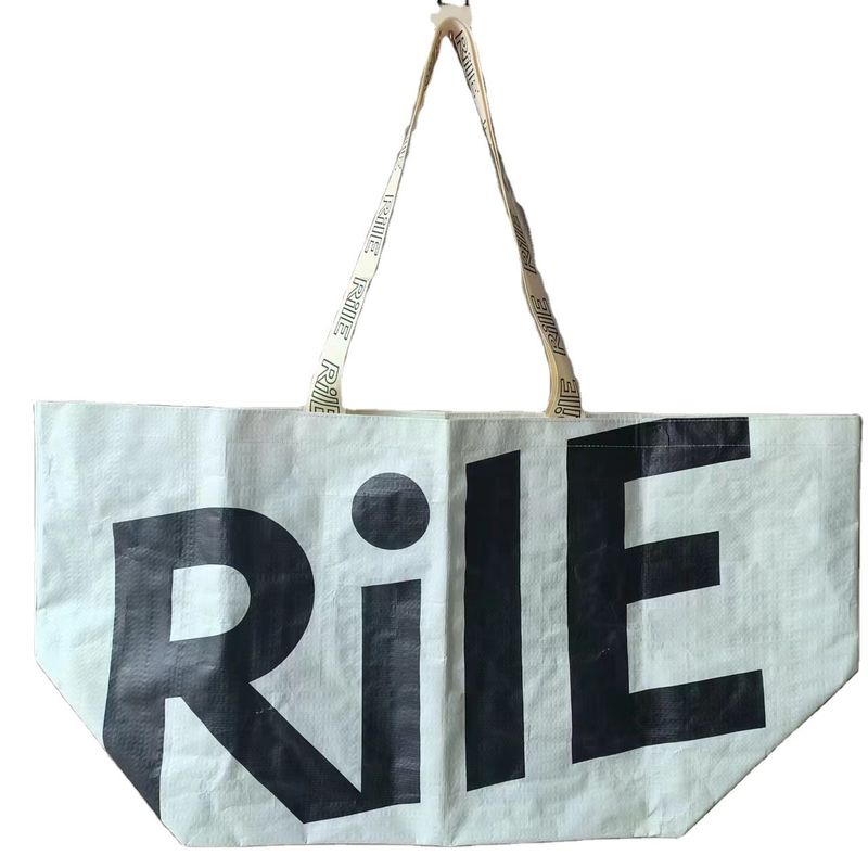 Impresión personalizada extra grande Reutilizables de compras Tote mate laminado PP bolso tejido