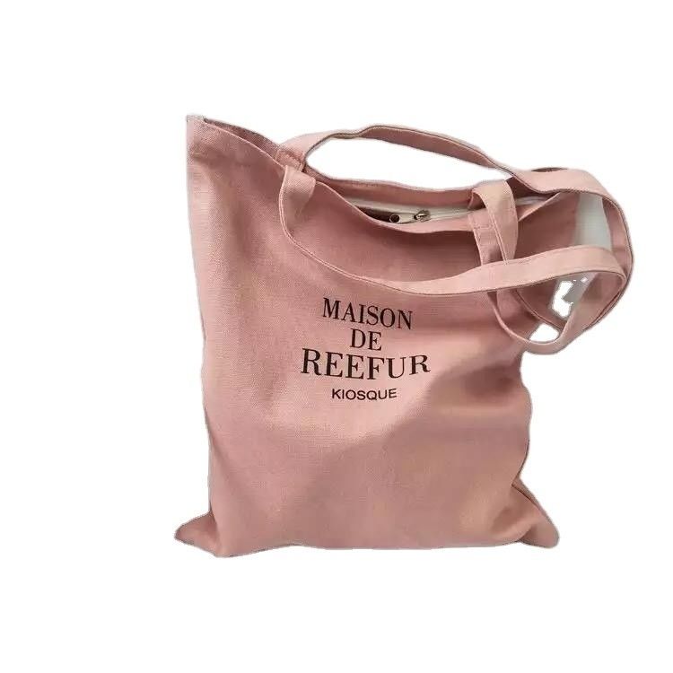 Diario de la vida escolar Bolso de algodón orgánico de lona de algodón para compras reutilizables