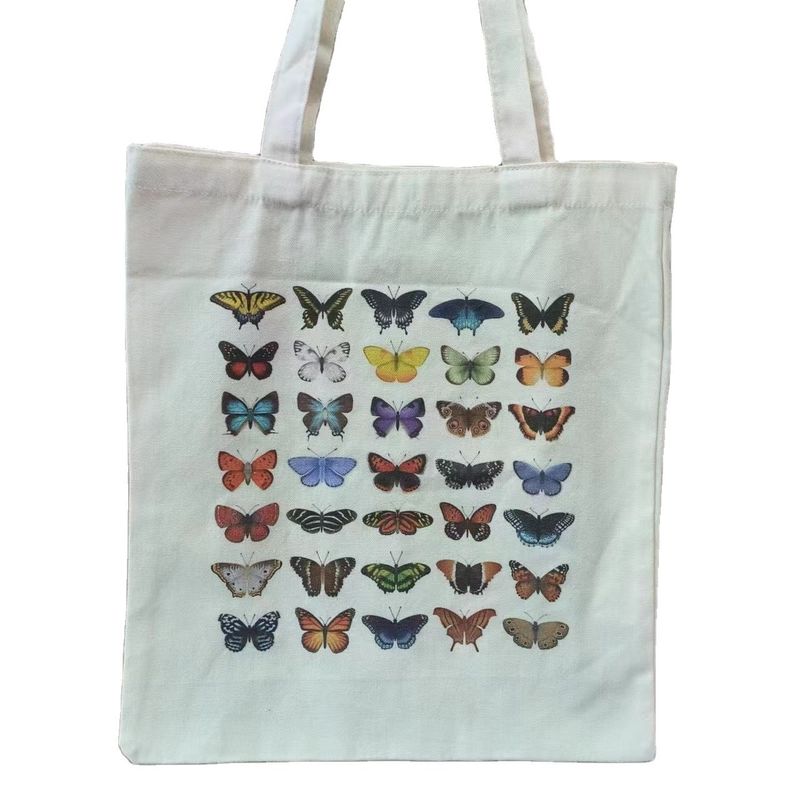 Color personalizado Reutilizable Eco Amigable Poliéster de algodón lienzo de comestibles Bolso de compras