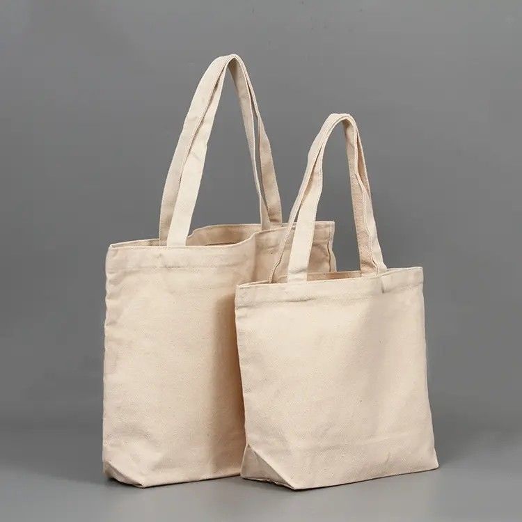 Regalos Tamaño personalizable Bolso de toque de lona personalizado con materiales y diseño ecológicos