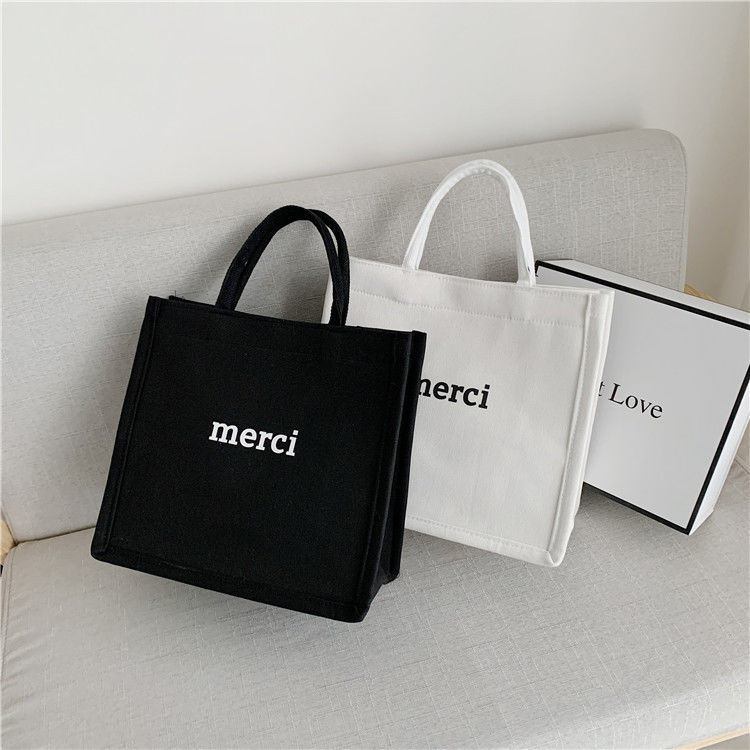 Bolsa de compra ecológica personalizada Bolsa de mensajería de lienzo Bolsa de regalo de algodón con gran capacidad