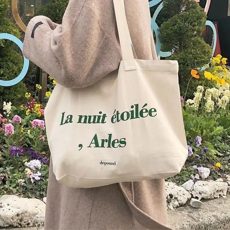 Bolsa de ropa de lienzo de color personalizado para necesidades de compras de gran capacidad