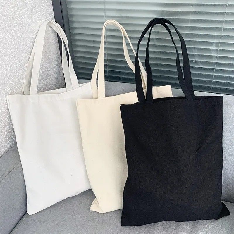 12 oz original de algodón de lienzo bolsa de toque simple con logotipo personalizado Eco Friendly Totebag