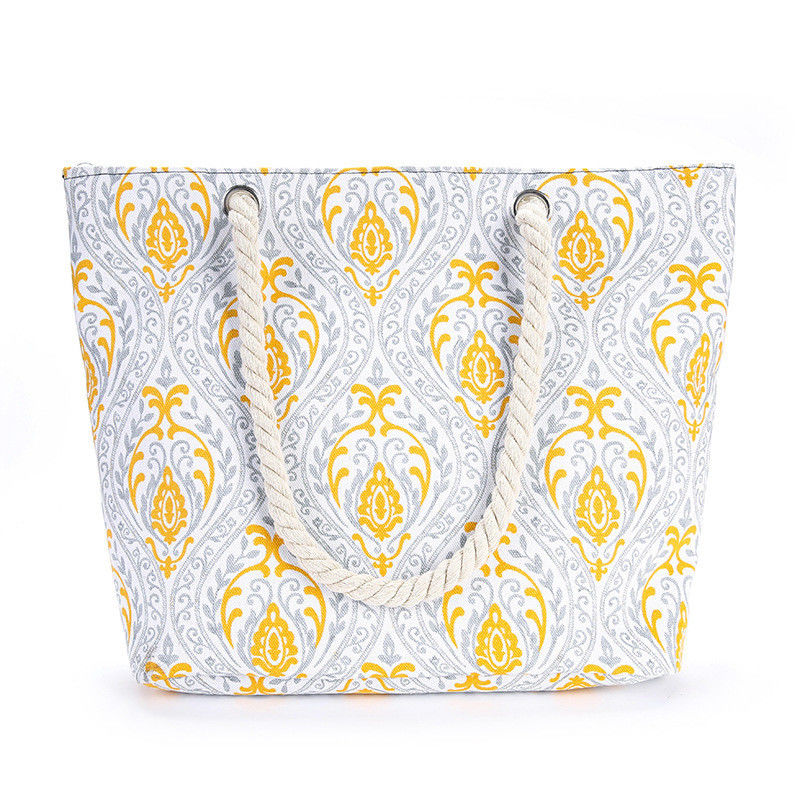 Bolsas de algodón a medida de tamaño mediano con mango de cuerda de lona regalo perfecto