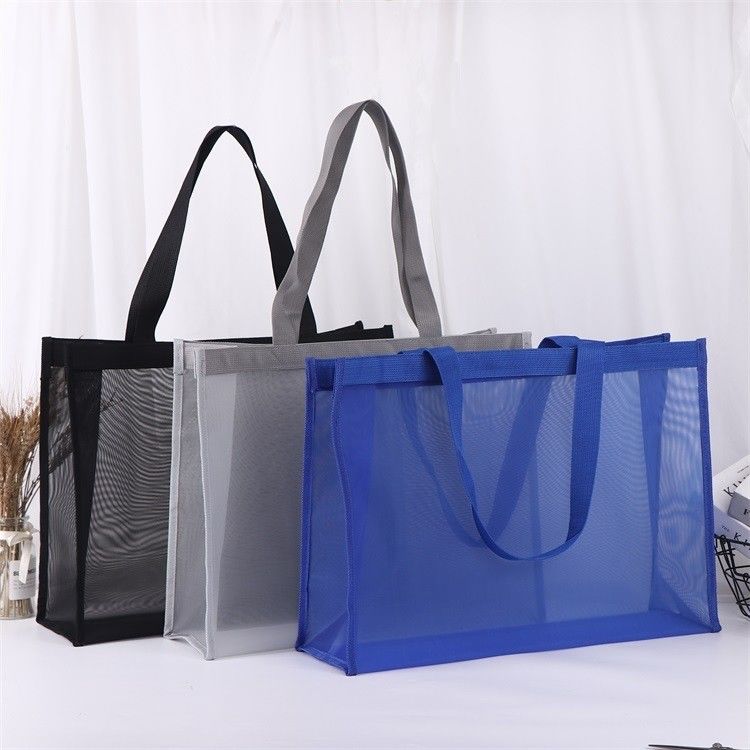 Diseño personalizado Reutilizable Bolsa de bolsas de la playa con logotipo personalizado