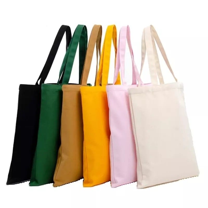 Bolso de tela ecológica impresa con pantalla de seda, bolso de compras para mujeres con bolsillos y patrón de letras