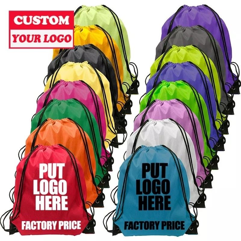 Mochila de poliéster de nylon de tamaño medio para serigrafía personalizada