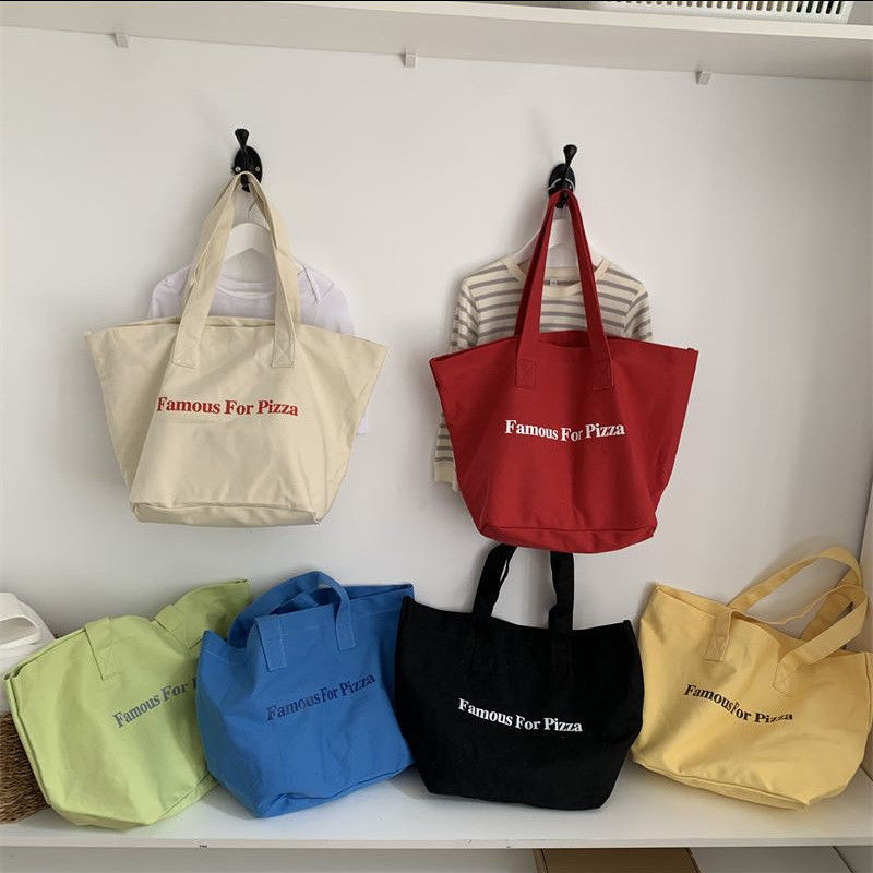 Bolsa de bolsillo de lienzo para comprar diseño práctico y versátil