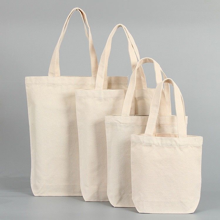 Logotipo personalizado Aceptado Eco Amigable Canvas de trabajo pesado Bolso de compras con bolsillo