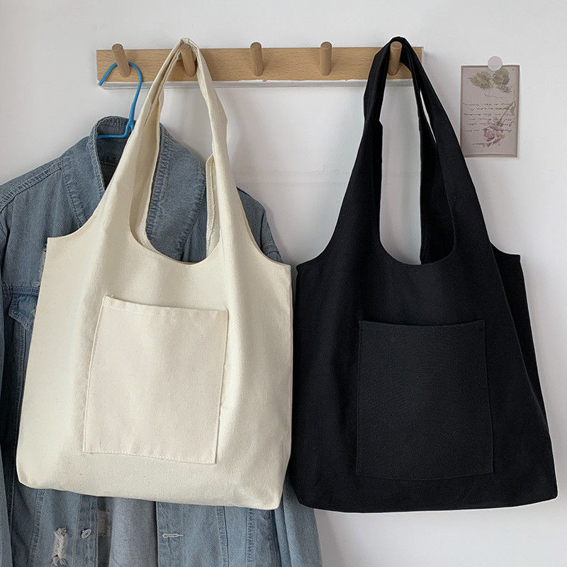 Logotipo personalizado Bolso de compra de lienzo Bolso de algodón orgánico y el último estilo de moda