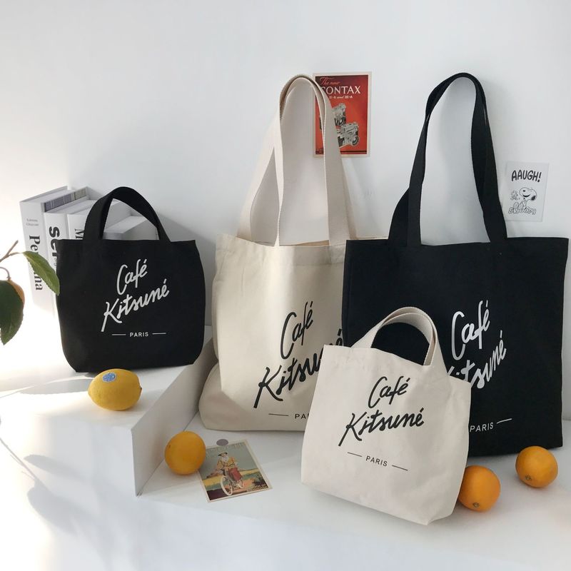 Logotipo personalizado Moda personalizada Bolsa de algodón de compras reciclable Bolsa de toque Bolsa de lienzo impresa