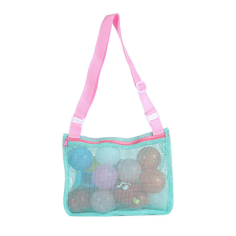 Bolso de playa en blanco de sublimación ideal para juguetes infantiles y colección de conchas en la playa