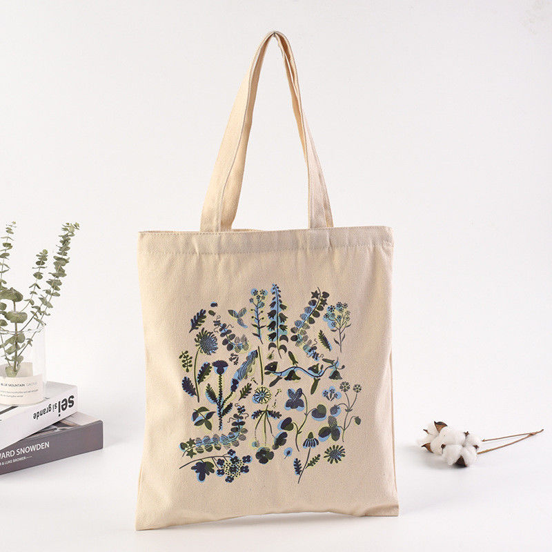 Bolsa de compra de lienzo de la vida escolar diaria aceptable con impresión de logotipo personalizado