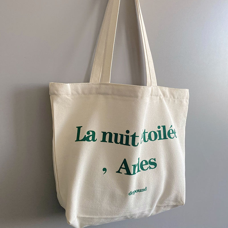 Bolso de compras de lona lavable para la última ocasión de moda